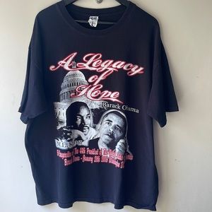 VTG Barack Obama MLK White House Presidential Inauguration 2009 Graphic Tee XL